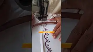 Easy Blouse Embroidery 🌸#karaoke #shorts#viral #trending | Rizwan Ali Tv