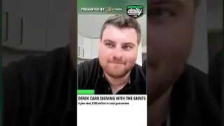 Derek Carr SIGNS with the SAINTS! 👀