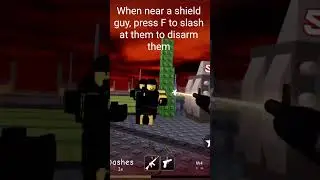 How 2 disarm shield guy #roblox #bloodrush