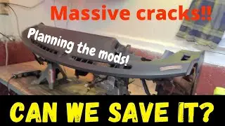 Repairing The SEVERLY CRACKED Dash In The Miata!! - Episode 5