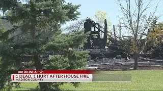 House fire in Madison County leaves one dead, injures two