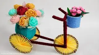 Amazing woolen crafts ideas || woolen showpiece making Idea | best reuse old bangle