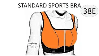 Free 38E Standard Sports Bra PDF Pattern Download