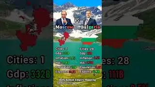 Moscow vs Bulgaria #mapping #viral #europe #geography #countries #map #comparison #russia #bulgaria