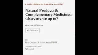 Natural Products & Complementary Medicines: where are we up to? | RTCL.TV