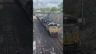 Union Pacific ACe leader on the Windsor sub! #shorts #railfanning #cpkc