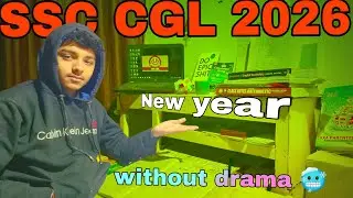 SSC CGL 2026 Preparation Vlog 📚 | New Year 🎉 Without Drama ❌ | Only Study 💯 