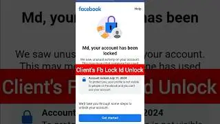Client's Lock id Unlock #unlock #facebook #shorts