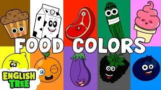 Food Colors Sing-Along Song | English Tree