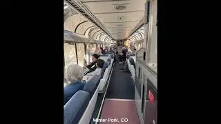 California Zephyr. Amtrak. Seg #5. Coal Creek, South Boulder Creek, Winter Park and more. Colorado.