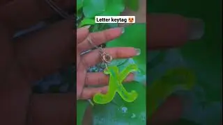 Customized Letter keytag 🤩 #shorts #handmade #keytag