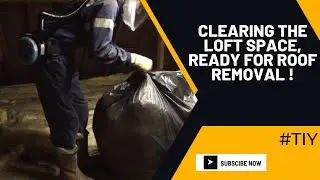 Bungalow to House Renovation- REMOVING THE INSULATION AND CLEANING OUT THE LOFT