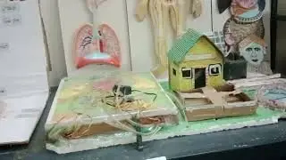 My lab with waste material and low cost material 