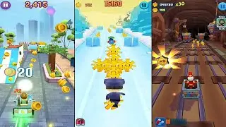 Tag with Ryan vs Subway Princes Runner vs Hearlake Rush Amazing Run |Kids GamePlay Walkthrough V#130