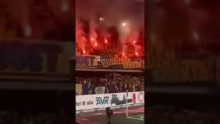 Silkeborg IF - Br&oslash;ndby IF : parcage #ultras #Brondby #Sydsiden