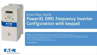 PowerXL DM1 frequency inverter - Configuration with keypad