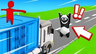 SAVE The PANDA From THE 500MPH TRUCK! (Gang Beasts)