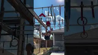 Backyard Ninja Warrior Course DIY #americanninjawarrior #ninjawarrior #50andfit