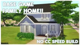 Base Game Budget Family Home! || Sims 4 Speed Build