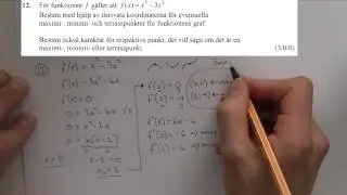 Matematik 3c - Lösning av nationella provet ht-2012 del B och C
