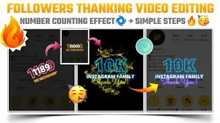 Instagram followers thanking video editing in alight motion🔥👌