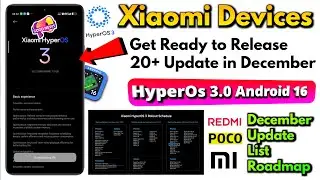 🚀 Xiaomi Users Good News &mdash; HyperOS 3.0 Update Rolling Out in December | 20+ Devices Full Roadmap 🔥