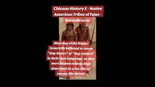 #chicanohistoryx #indigenous #Tejas #karankawas #History #texashistory #Americans #tejano