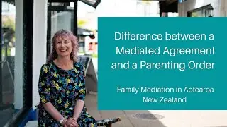 Parenting Agreement and Parenting Orders for Family Dispute Resolution.