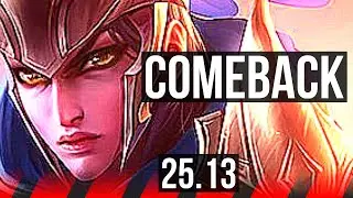 QUINN vs URGOT (TOP) | 6k comeback, Legendary | EUW Master | 25.13