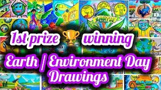 Earth Day Drawing / Earth Day Poster Drawing /World Earth Day Drawing / Environment Day Drawing