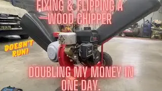 Fixing, Flipping a $200 Wood Chipper / Shredder Yard Machines by MTD 8hp. Won't Start, Easy Money