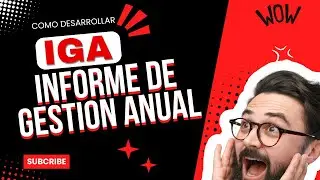 🔴Como rellenar el IGA 🔴 INFORME DE GESTION ANUAL 🔴 951361567