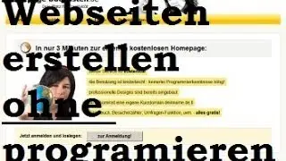kostenlos Webseiten erstellen [KEIN programmieren erforderlich - Homepage Baukasten]