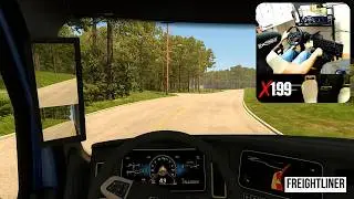 Freightliner Cascadia - American Truck Simulator | G29 Steering Wheel / Shifter | ATS 4K