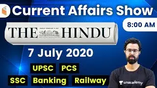 8:00 AM - Daily Current Affairs 2020 by Bhunesh Sir | 7 July 2020 | wifistudy