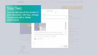 How Do I Edit a Discussion?