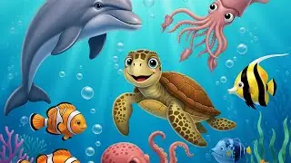 Draw Cute Sea Animals: Beginner-Friendly Art Lesson@drawing.mama123