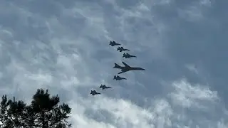 Joint Navy-Air Force Flyover South Bay - Super Bowl LX 2/8/26