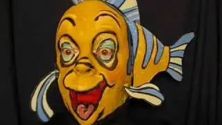 Flounder! Face Paint in Motion. James Kuhn Artist.