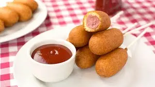 How to Make Mini Corn Dogs - Easy Homemade Corn Dogs Recipe