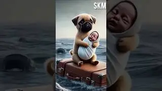 Lovely baby met a plane crash,poor pug rescued him#story&nbsp;#cute&nbsp;#cuteanimals&nbsp;#animals&nbsp;#lover&nbsp;#rescue