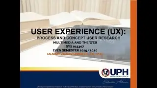 UX Process and Concept of User Research