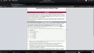 Start and run apache2 server in kali linux