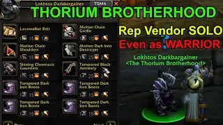 How To Get To Thorium Brotherhood Rep Vendor Solo Easy(All Classes) Get your upgradable items quick!
