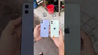 iPhone 11 Vs iPhone 12 || Design & Camera Comparison! #shorts