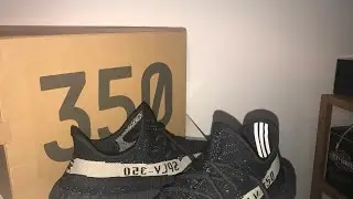YEEZY BOOST 350 V2 Black/White Unboxing and Review fake