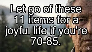 Release these 11 things to enjoy a lighter more peaceful and happier life if you're 75 to 80