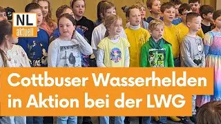 Cottbus | Wasserhelden der Umweltschule Dissenchen in Aktion bei der LWG