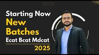 NET ECAT BCAT MDCAT NTS 2025 Prep | All Universities Entry Test Preparation | Starting Now New Batch