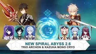 Trio Archon Protect Ayato & Kazuha Mono Cryo - Spiral Abyss Genshin Impact 2.6